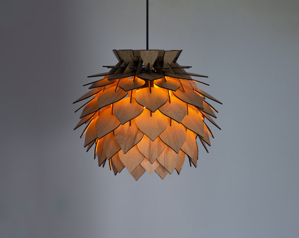 Modern Wooden Pendant Light