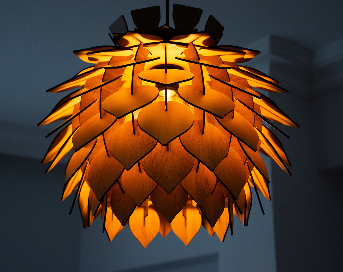 Modern Wooden Pendant Light