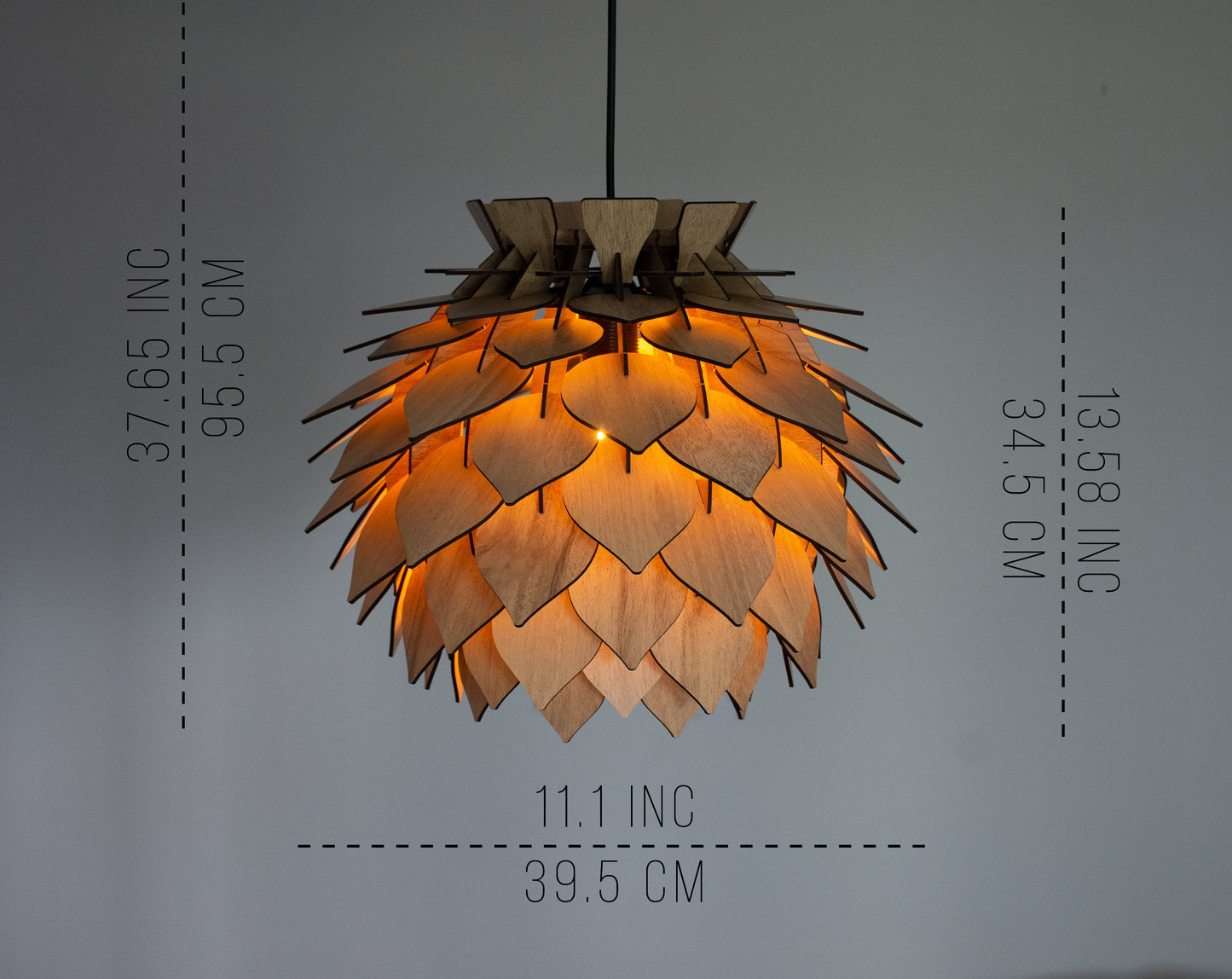 Modern Wooden Pendant Light