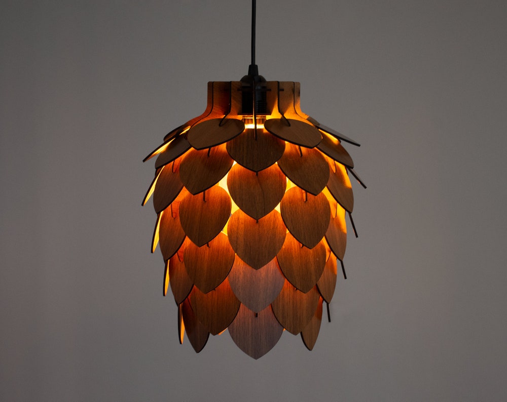 Mini Pine Cone Pendant Light