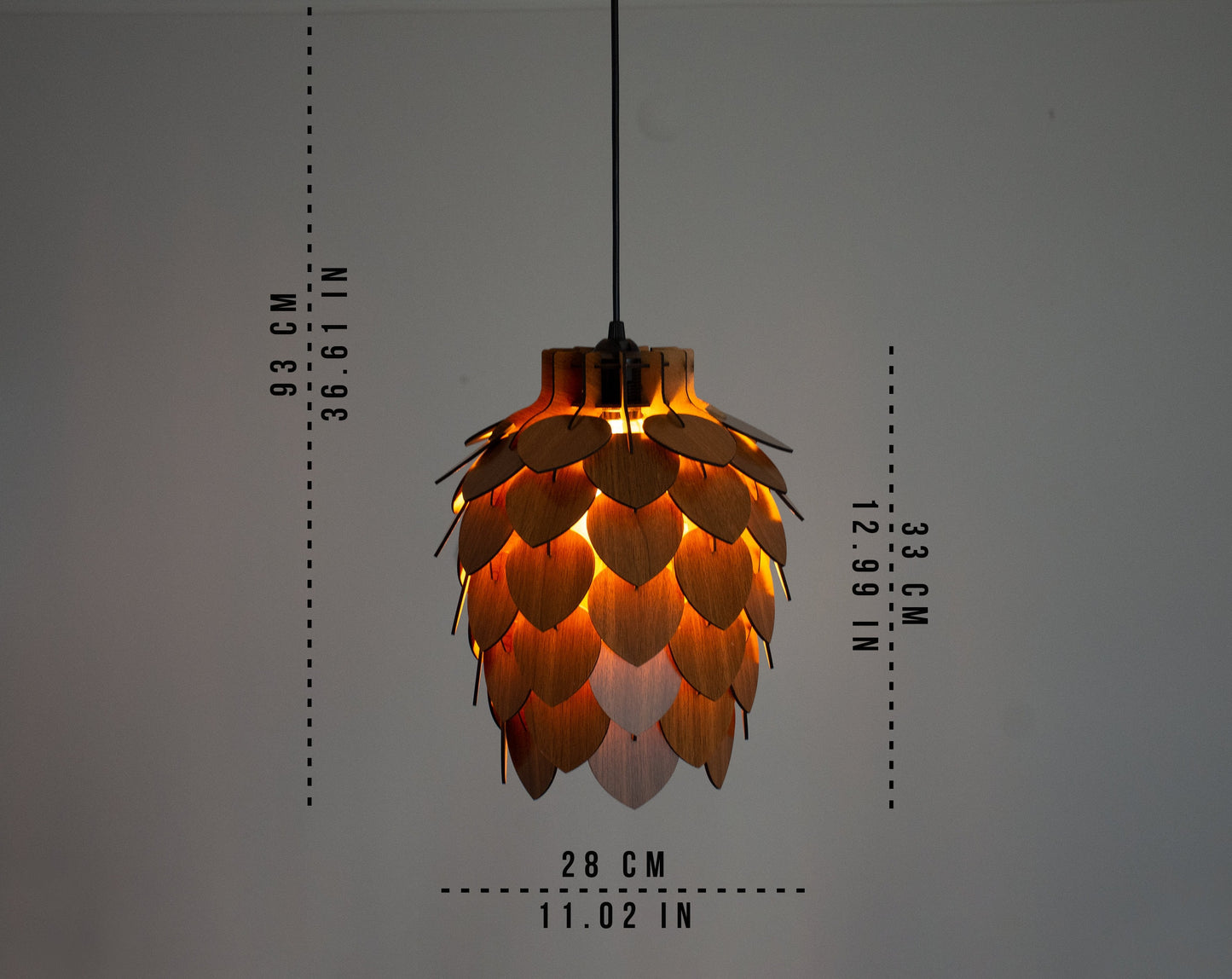 Mini Pine Cone Pendant Light